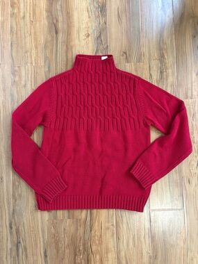 VTG Liz Claiborne Red Turtleneck Sweater